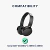 Комплект от 2 възглавнички за слушалки Sony MDR-XB450AP/MDR-XB550/MDR-XB650, Kwmobile, черни, Екологична кожа, 50664.01