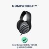 Комплект от 2 възглавнички за слушалки Sennheiser HD555/HD518/HD595, Kwmobile, черни, текстил, 50666.01