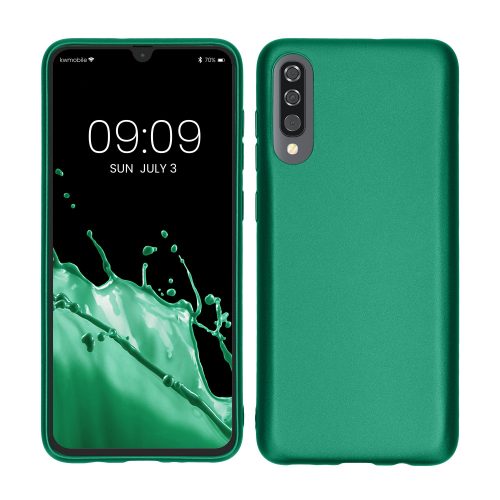 Кейс за Samsung Galaxy A70, Силиконов, Зелен, 48430.170