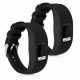 Комплект от 2 каишки за Garmin Vivofit 4, kwmobile, силикон, черен, 50976.04