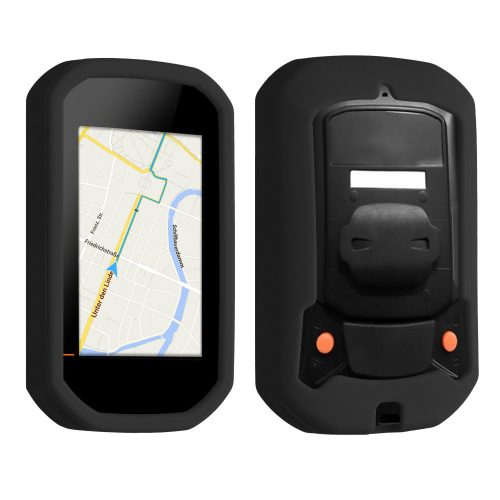 Защитен калъф за GPS Bryton Rider 420/Rider 320, Kwmobile, черен, силикон, 50974.01