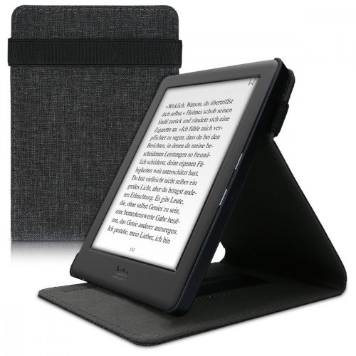 Калъф за Kobo Glo HD / Touch 2.0, текстилен, сив, 51512.01