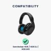 Комплект от 2 възглавнички за слушалки Sennheiser HD8/HD8 DJ/HD6 MIX, Kwmobile, Черни, Екологична кожа, 51571.01