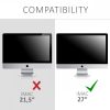 Капак за монитор Apple iMac 27"/iMac Pro 27", Kwmobile, черно/бяло, текстил, 52100.01