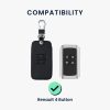 Калъф за автомобилен ключ за Renault / Dacia - 4 бутона - Keyless Go, Екологична кожа, Многоцветен, 44637.37