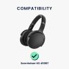 Комплект от 2 възглавнички за слушалки Sennheiser HD450BT/HD350BT, Kwmobile, Черни, Екологична кожа, 52248.01