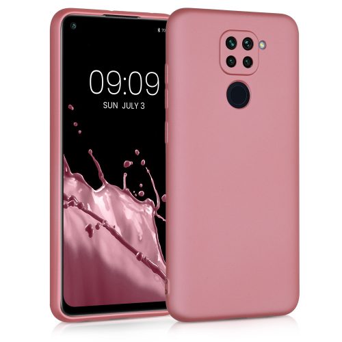 Кейс за Xiaomi Redmi Note 9, Силиконов, Розово злато, 52438.31