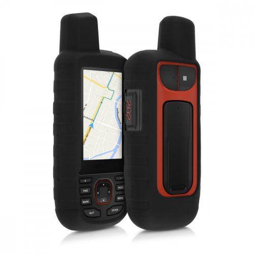 Защитен калъф за GPS Garmin GPSMAP 66i, Kwmobile, черен, силикон, 52660.01