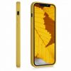 Калъф за Apple iPhone 12 / iPhone 12 Pro, растителни влакна, жълт, 52738.06