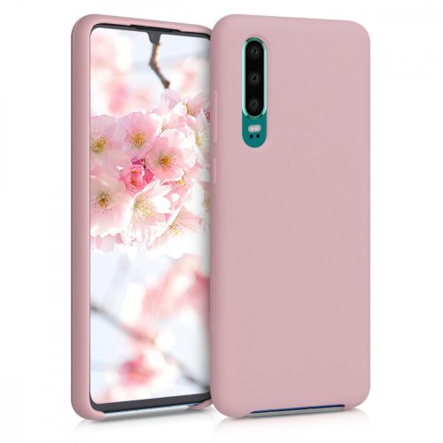 Кейс за Huawei P30, силикон, розово злато, 47414.156