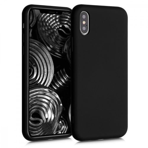 Калъф за Apple iPhone X / iPhone XS, Силиконов, Черен, 52975.47