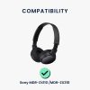 Комплект 2 амбушюра за слушалки Sony MDR-ZX110/MDR-ZX310, Kwmobile, Бял, Екологична кожа, 47100.02