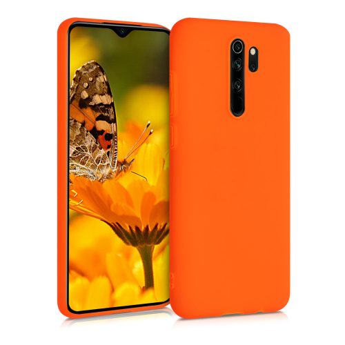 Кейс за Xiaomi Redmi Note 8 Pro, Силиконов, Оранжев, 50242.69