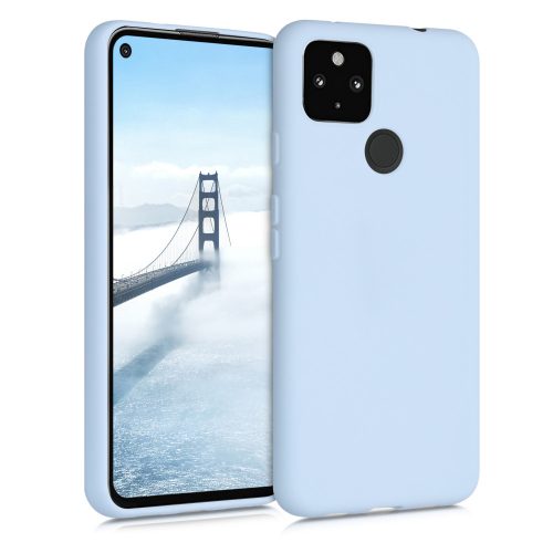 Кейс за Google Pixel 4a 5G, Силиконов, Син, 51727.58