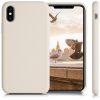 Калъф за Apple iPhone X / iPhone XS, Силиконов, Крем, 46313.210