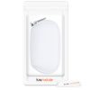 Капак за мишка Apple Magic Mouse 2/Magic Mouse 1, Kwmobile, бял, неопрен, 51117.02