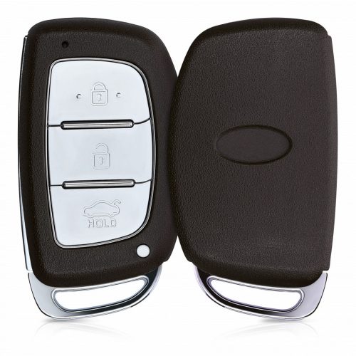 Калъф за ключ за Hyundai / Kia - 3 бутона - Keyless Go, пластмаса, черен, 53711.01