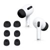 Комплект от 6 резервни накрайника за слушалки Apple AirPods Pro, Kwmobile, черни, силиконови, 51555.01