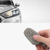 Капак за автомобилен ключ за Peugeot / Citroen - 3 бутона - Keyless Go, набук кожа, сив, 53762.01