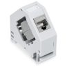 Комплект от 16 жакове CAT6A 10 Gbit за RJ45 Ethernet кабели, Kwmobile, сиви, метални, 47696.16