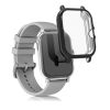 Комплект от 2 калъфа за Xiaomi Amazfit GTS 2 / Amazfit GTS 2e, силиконови, прозрачни / черни, 53906.02