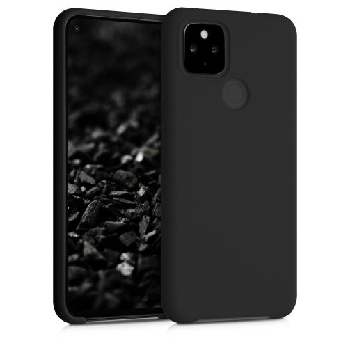 Кейс за Google Pixel 4a 5G, Силиконов, Черен, 53932.01