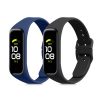 Комплект от 2 каишки за Samsung Galaxy Fit 2, kwmobile, силикон, син / черен, 53962.02