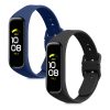 Комплект от 2 каишки за Samsung Galaxy Fit 2, kwmobile, силикон, син / черен, 53962.02