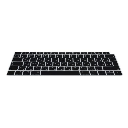 Капак клавиатура за Apple MacBook Air 13.3" (2018-2020), Kwmobile, черен, силикон, 53983.01