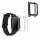 Комплект от 2 калъфа за Xiaomi Amazfit Bip / Amazfit Bip Lite, силиконови, черни / прозрачни, 54037.01