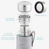 Двустенна бутилка за чай от боросиликатно стъкло Navaris, 500 ml, Infuser, Cover, 52420.2.02