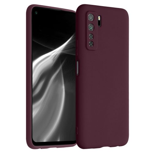 Капак за Huawei P40 lite 5G, силиконов, червен, 52529.190