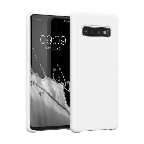 Кейс за Samsung Galaxy S10, Силиконов, Бял, 47732.48