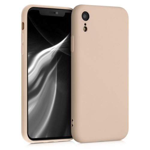 Кейс за Apple iPhone XR, Силиконов, Крем, 49983.154