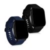 Комплект от 2 каишки за Xiaomi Amazfit GTS 2 Mini, силикон, черен / син, 54464.01