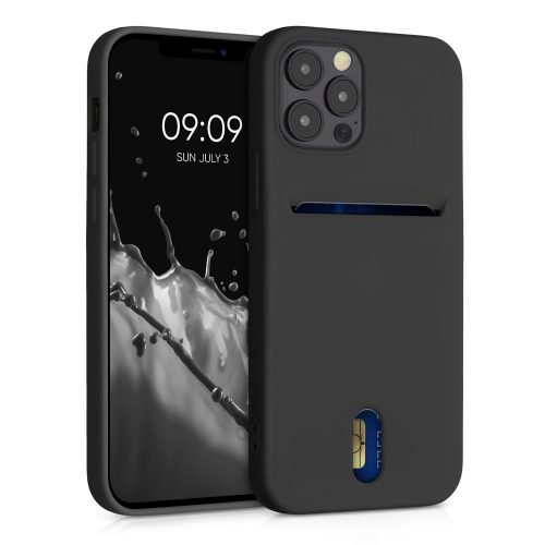 Калъф за iPhone 12 / iPhone 12 Pro, Силиконов, Черен, 54513.01