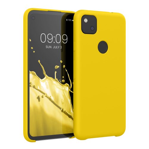 Кейс за Google Pixel 4a, Силиконов, Жълт, 52549.165