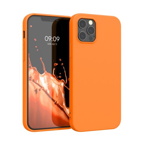 Калъф за Apple iPhone 12 Pro Max, Силиконов, Оранжев, 53940.150