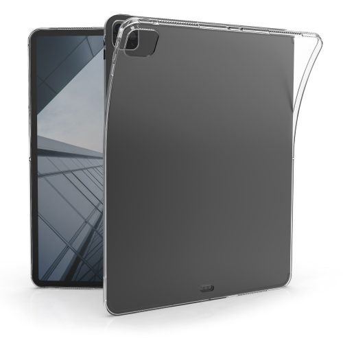 Калъф за Apple iPad Pro 12.9" (2021)/iPad Pro 12.9" (2020)/iPad Pro 12.9" (2018), Kwmobile, прозрачен, силикон, 54765.03