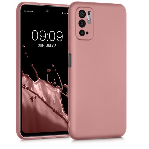 Калъф за Xiaomi Redmi Note 10 5G, Силиконов, Розово злато, 54949.31