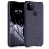 Капак за Google Pixel 5a, Текстилен, Син, 54994.17