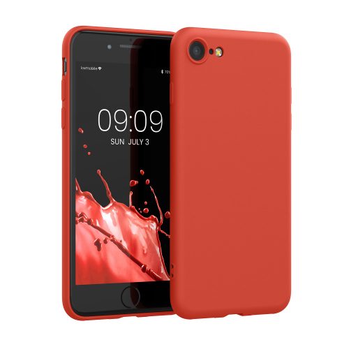 Калъф за iPhone 8 / iPhone 7 / iPhone SE 2, Силиконов, Червен, 49979.218