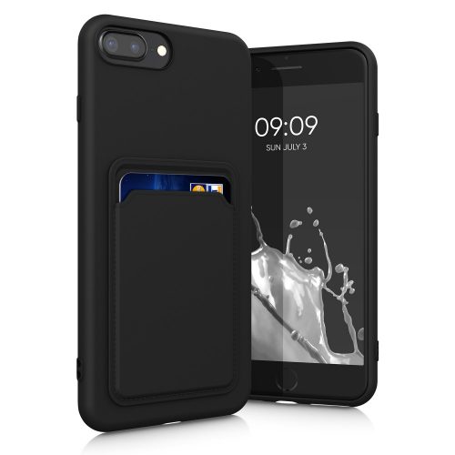 Калъф за iPhone 8 Plus / iPhone 7 Plus, Силиконов, Черен, 55118.01