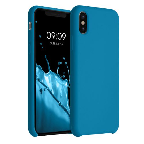 Калъф за iPhone X / iPhone XS, Силиконов, Син, 42495.224