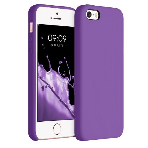 Калъф за iPhone 5 / iPhone 5s / iPhone SE, Силиконов, Лилав, 42766.221