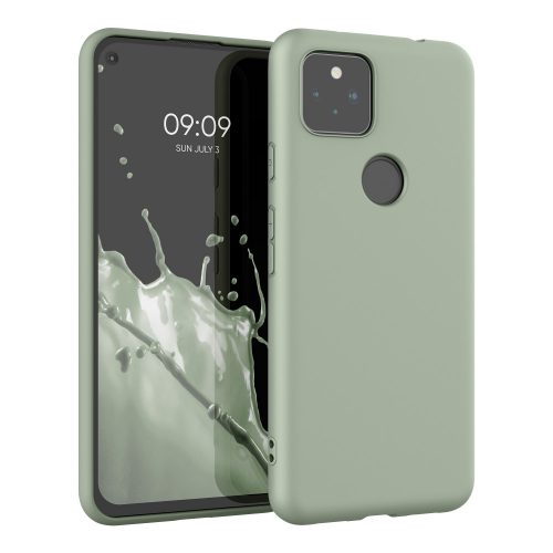 Кейс за Google Pixel 5a, Силиконов, Зелен, 55374.172, kwmobile