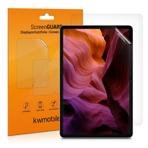 Комплект от 2 защитни фолиа за таблет Samsung Galaxy Tab S7 FE, Kwmobile, Прозрачно, Пластмаса, 55382.1