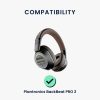 Комплект от 2 възглавнички за слушалки Plantronics BackBeat PRO 2, Kwmobile, черни, еко кожа, 55851.01