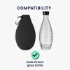 Комплект от 2 калъфа Cooler Jacket за бутилки SodaStream, Kwmobile, черно/червено, неопрен, 55883.01