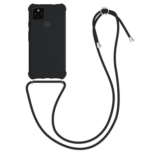 Кейс за Google Pixel 4a 5G, Силиконов, Черен, 55914.01